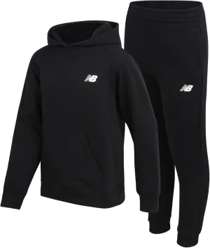 New Balance Boys' Sweatsuit Set - 2 Piece Cotton Blend Fleece Pullover Hoodie and Active Jogger Sweatpants for Boys (8-16)