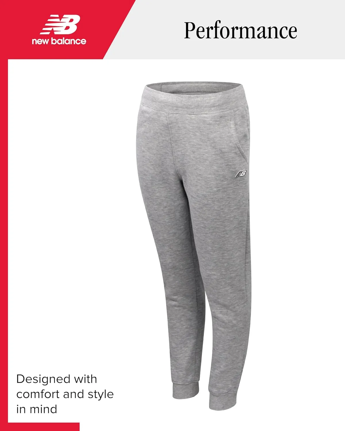 New Balance Boys Tracksuit Set - 2 Piece Athletic Performance Fleece Pullover Hoodie and Jogger Sweatpants Set (Sizes: 8-20)