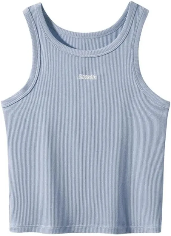 NURCIX Sleeveless Knitted Camisole Undershirt Women Inside The Summer New Temperament Slim ice Silk Camisole Tops Outside