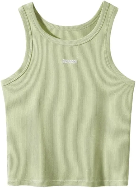 NURCIX Sleeveless Knitted Camisole Undershirt Women Inside The Summer New Temperament Slim ice Silk Camisole Tops Outside