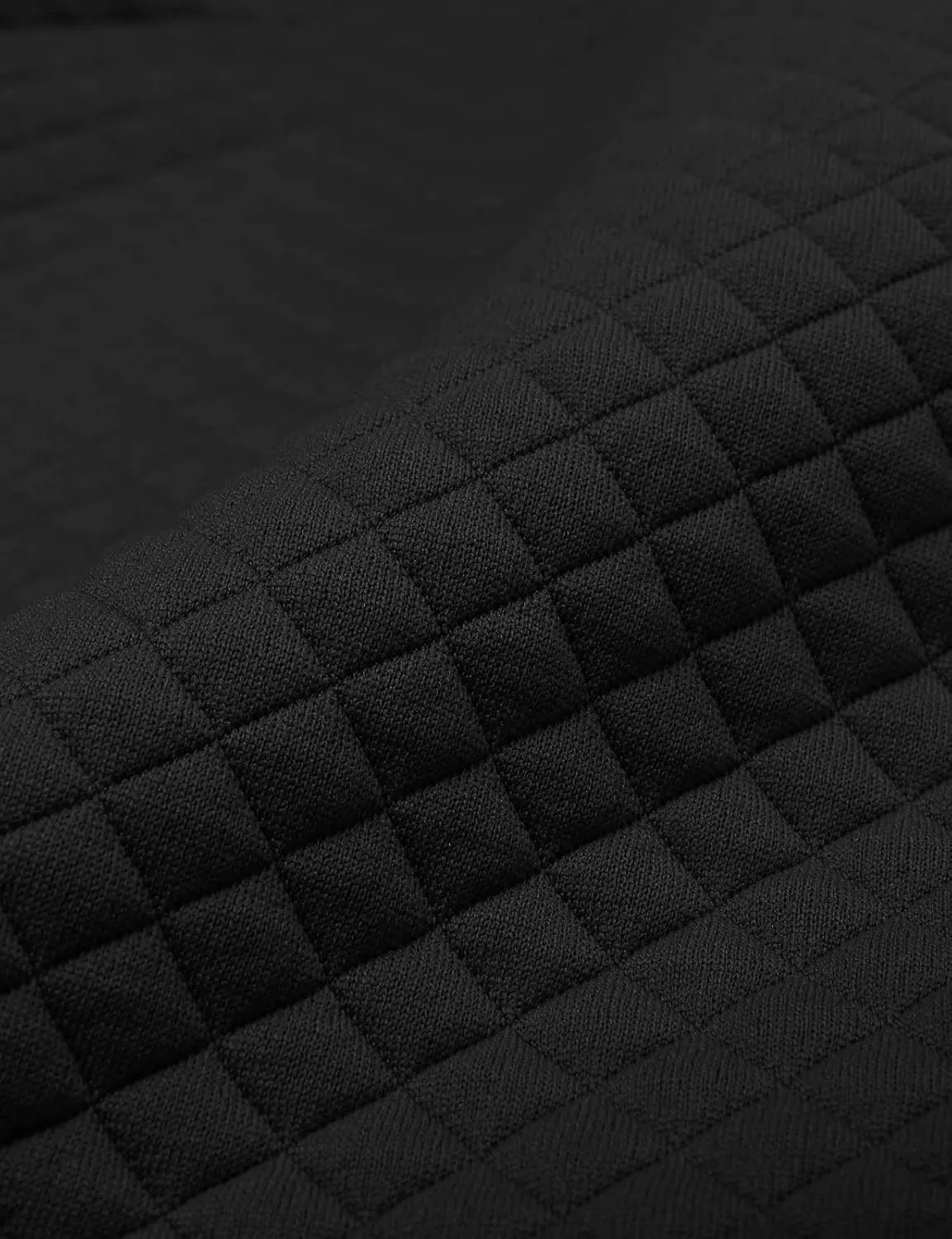 Ohoo Mens Slim Fit Quilted Pullover Hoodie Lightweight Long Sleeve