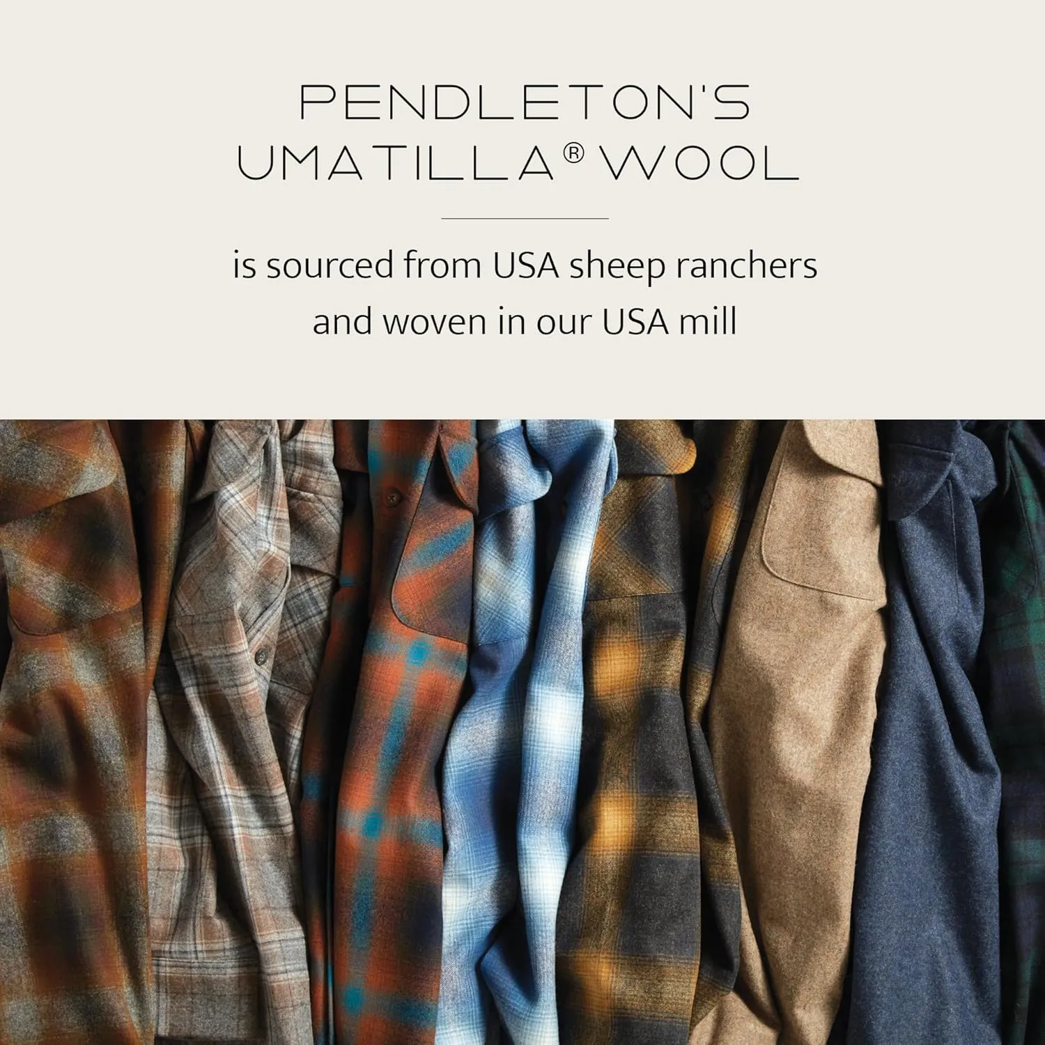 PENDLETON Canyon Mens Shirt, Flannel Shirt for Men, 100% Virgin Wool, Long Sleeve Shirt Men - Regular Fit