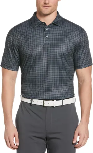PGA TOUR Men's Menswear Print Short Sleeve Golf Polo Shirt