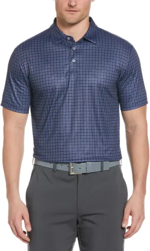 PGA TOUR Men's Menswear Print Short Sleeve Golf Polo Shirt