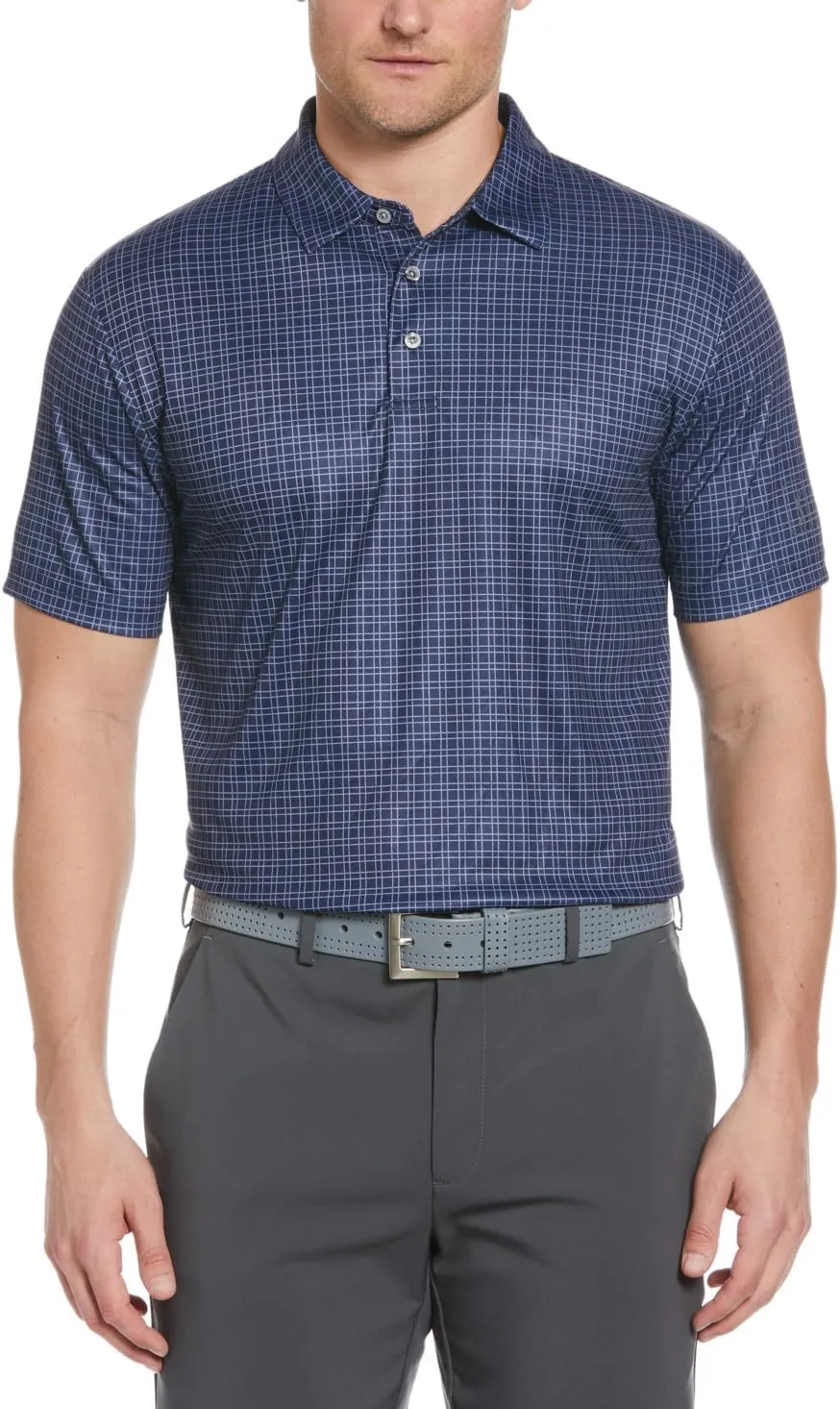 PGA TOUR Men's Menswear Print Short Sleeve Golf Polo Shirt