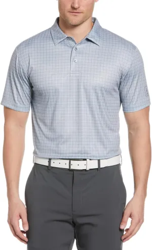 PGA TOUR Men's Menswear Print Short Sleeve Golf Polo Shirt