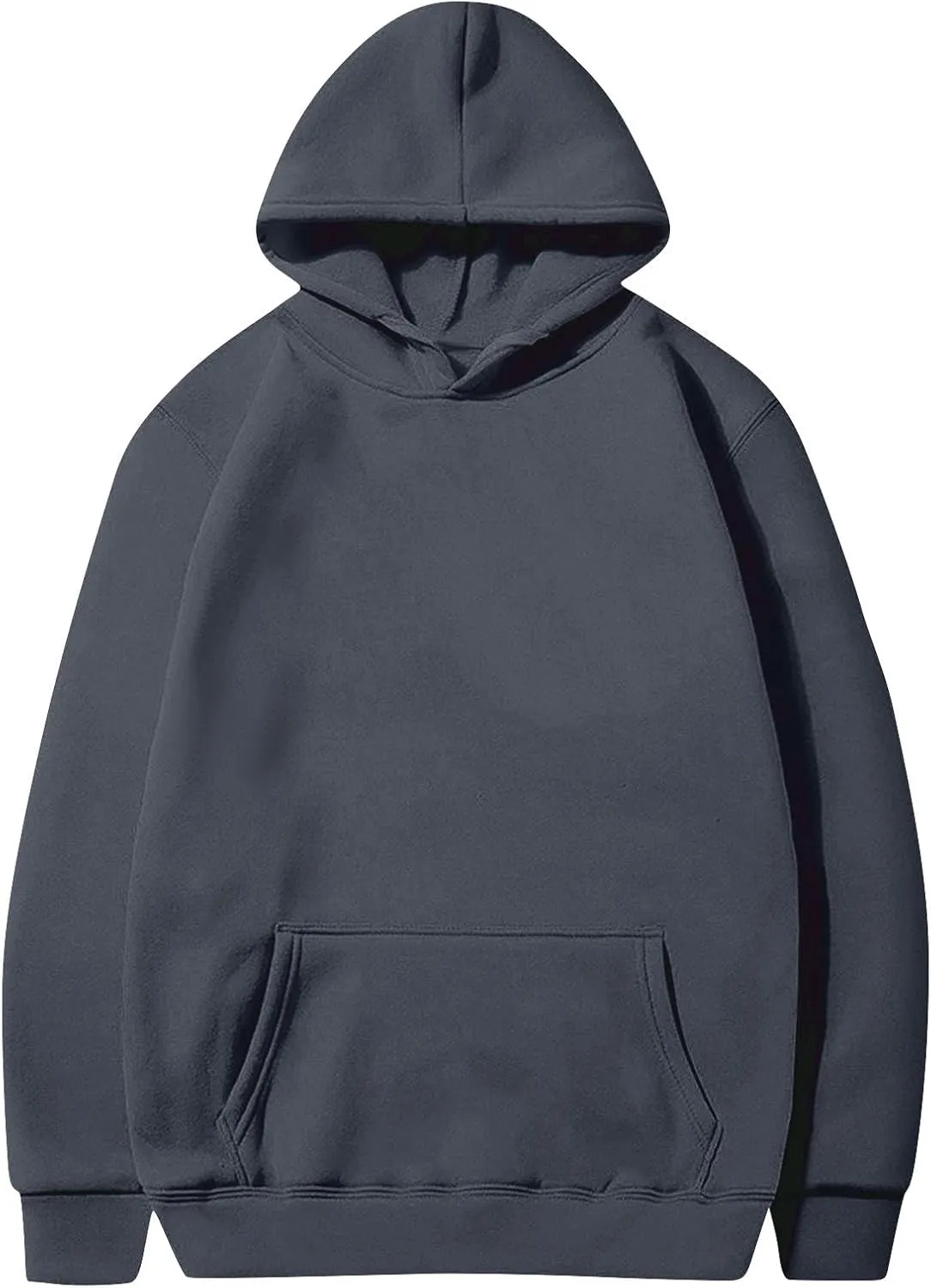 Plus Size Hoodies for Women Loose Fit Fleece Lined Oversized Crewneck Sweatshirt Drop Shoulder Hooded Pullover Tops