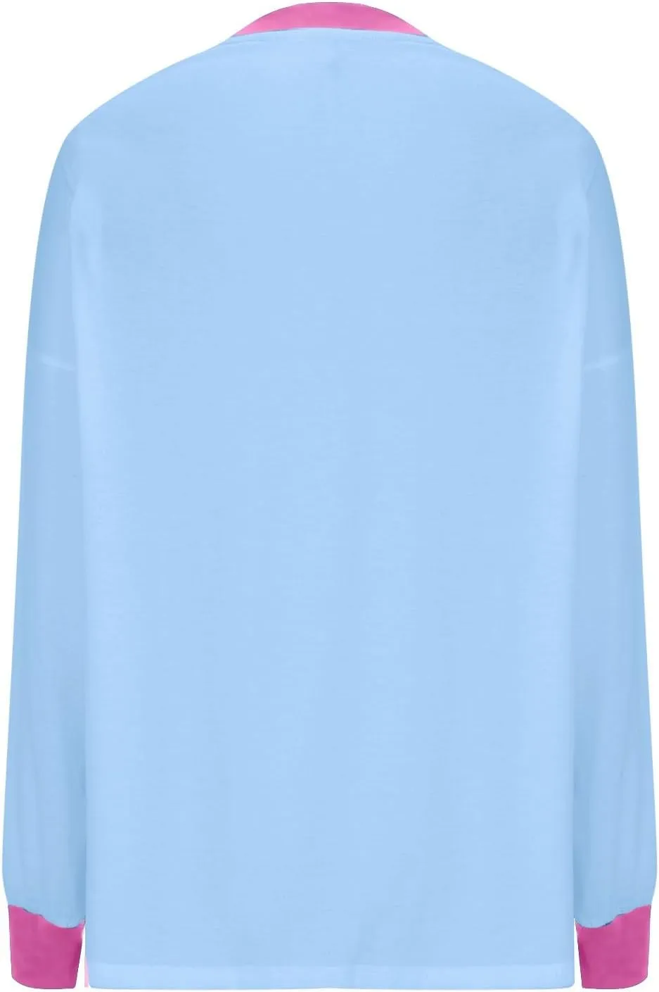 Plus Size Tops for Women Casual Long Sleeve Hoodie Round Neck Color Block Sweatshirts Daily Trendy Pullover Top