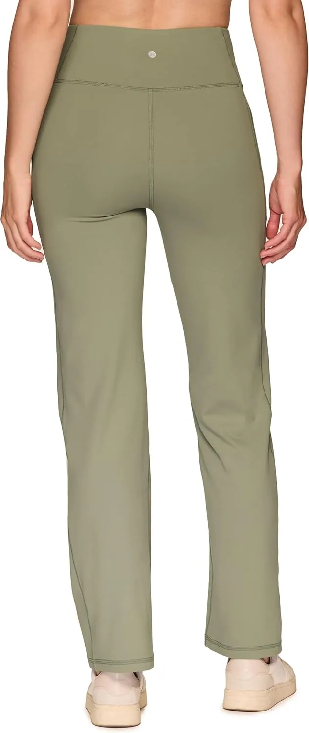 RBX Active Yoga Pants for Women, Tummy Control Boot Cut Flare Legging Lightweight Buttery Soft Sweatpants with Pockets