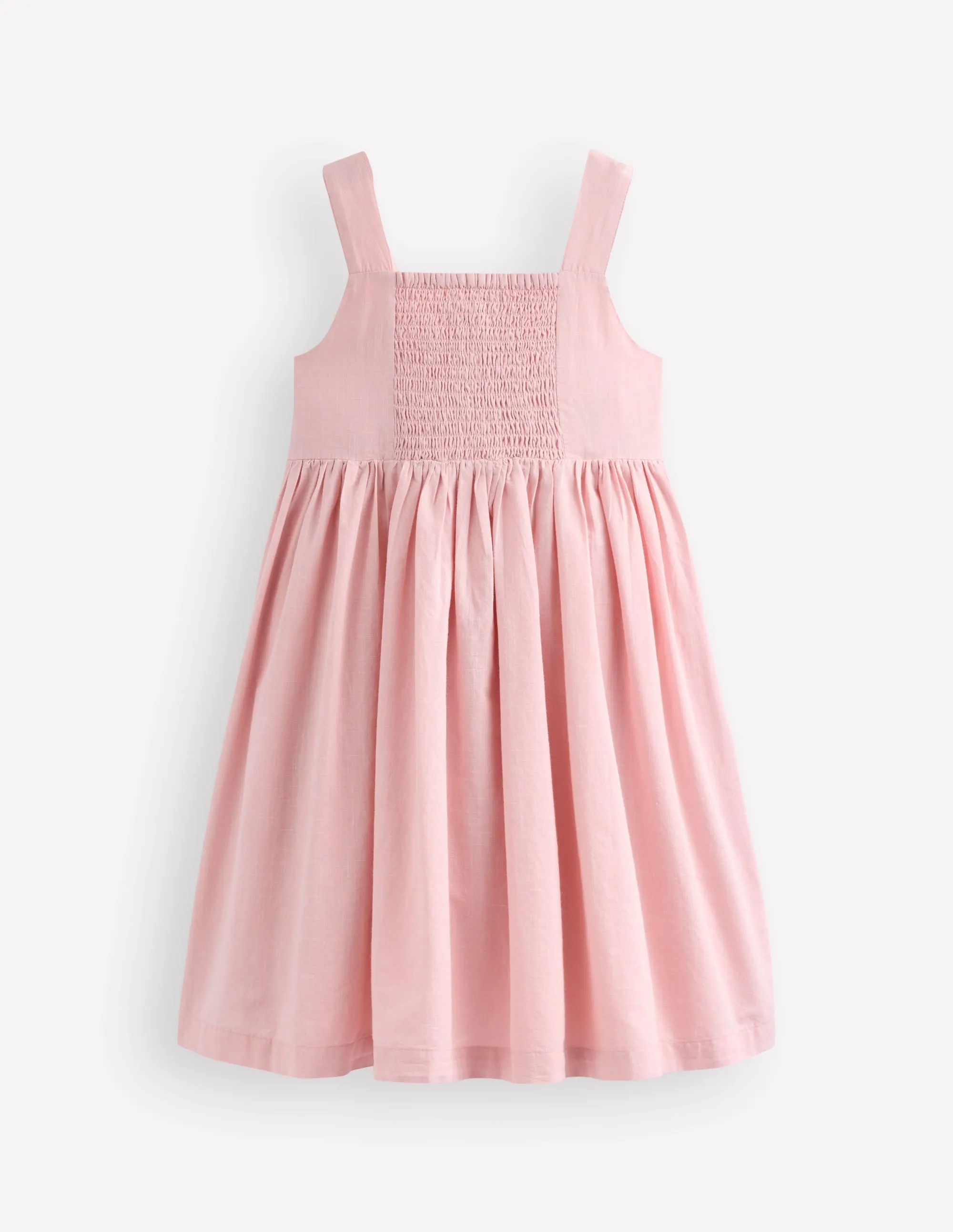Remy Button Through Dress-Chalk Pink Boucle Fruit