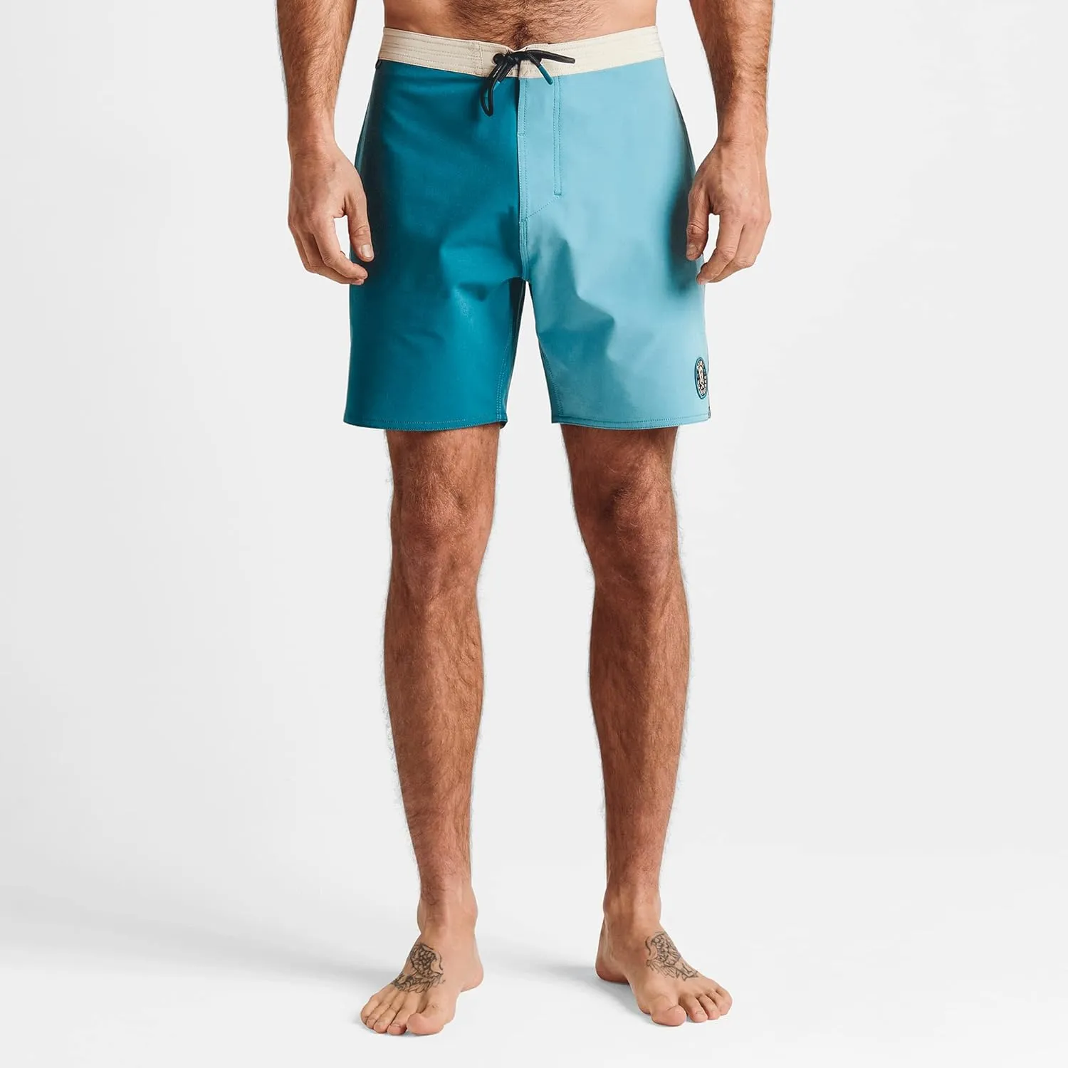 Roark Chiller Men's Swim Trunks  Quick-Dry Boardshorts with 4-Way Stretch, Hemp Blend Fabric, Pockets & Adjustable Waist
