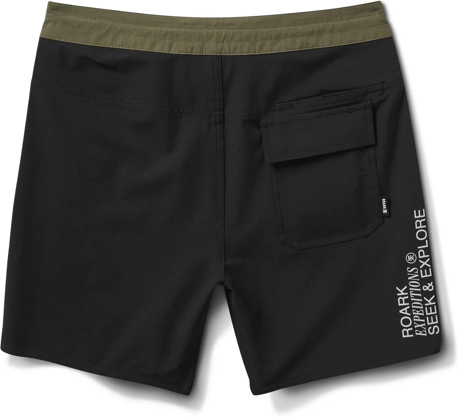Roark Chiller Men's Swim Trunks  Quick-Dry Boardshorts with 4-Way Stretch, Hemp Blend Fabric, Pockets & Adjustable Waist