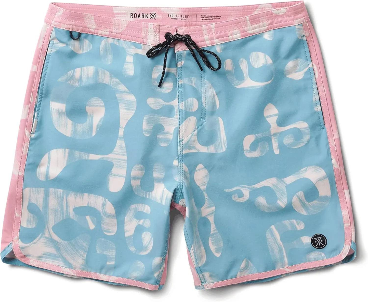 Roark Chiller Men's Swim Trunks  Quick-Dry Boardshorts with 4-Way Stretch, Hemp Blend Fabric, Pockets & Adjustable Waist