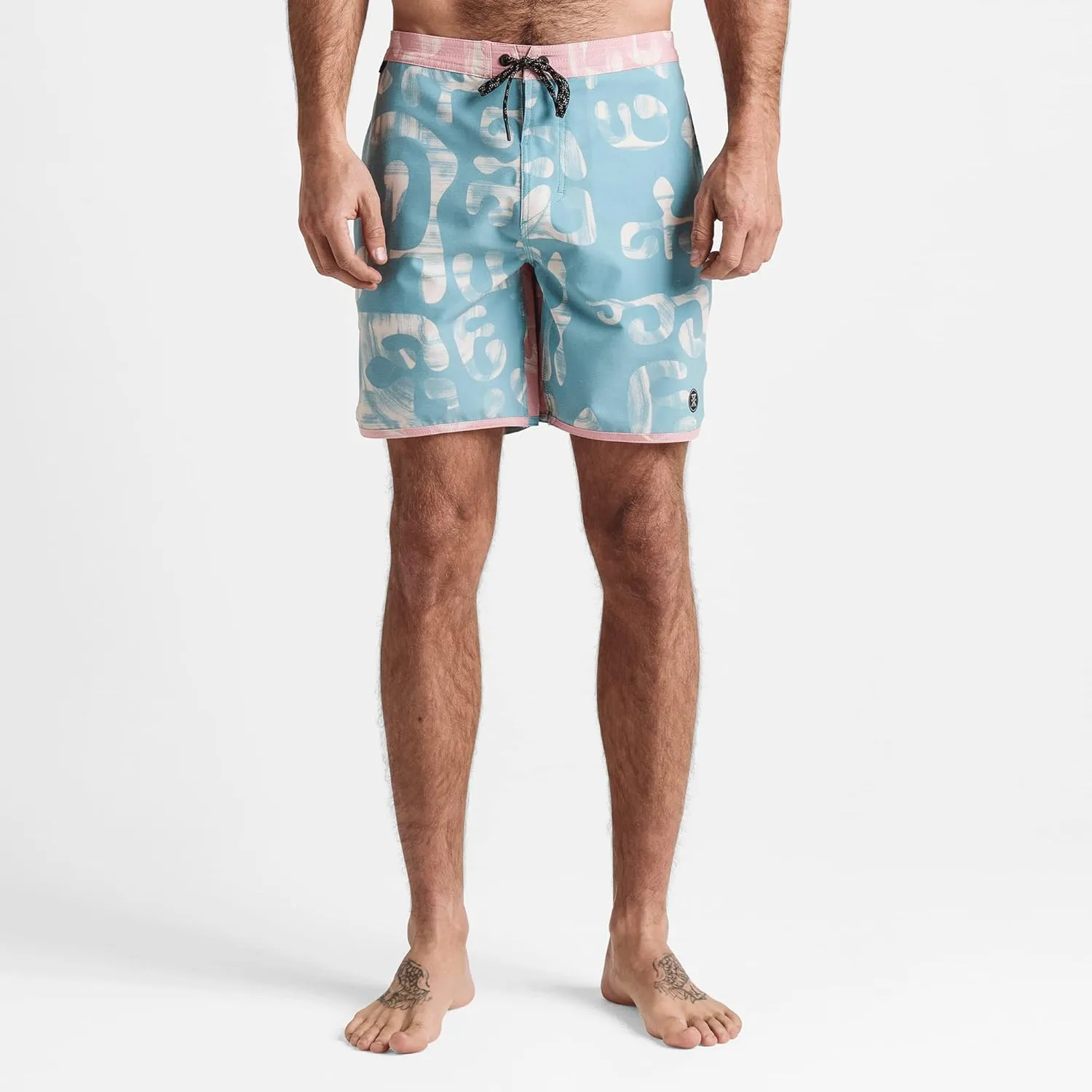 Roark Chiller Men's Swim Trunks  Quick-Dry Boardshorts with 4-Way Stretch, Hemp Blend Fabric, Pockets & Adjustable Waist
