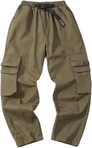 Side Pockets Cargo Harem Joggers Men Casual Streetwear Sweatpant Pants Baggy