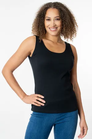 Sleeveless Scoop Neck Vest