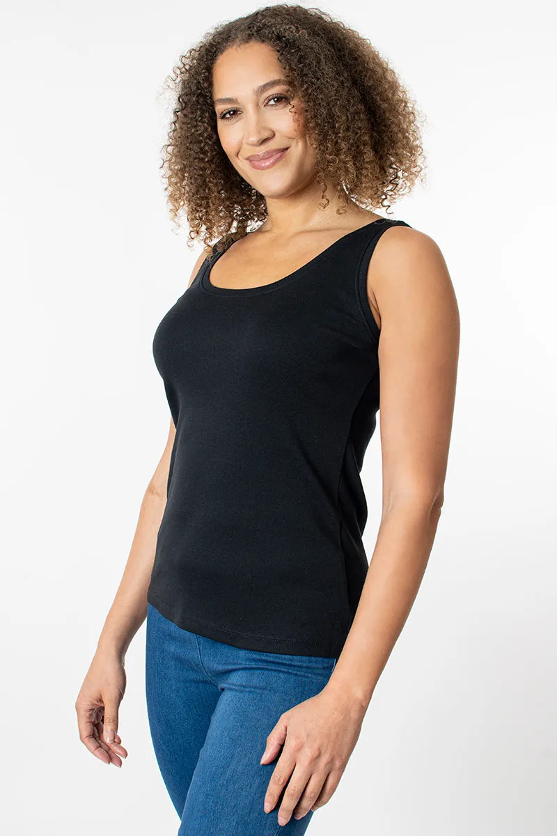 Sleeveless Scoop Neck Vest