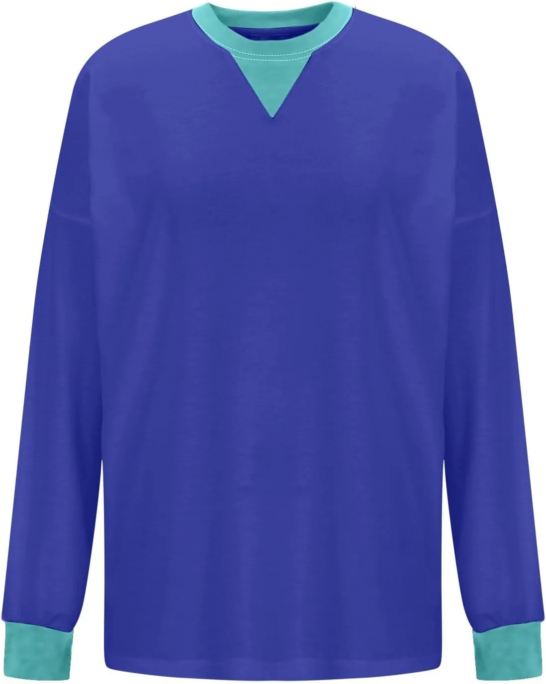 Sweatshirts for Women Oversized Loose Hoodie Long Sleeve Crew Neck Drop Shoulder Pullover Fall Womens Fashion Top