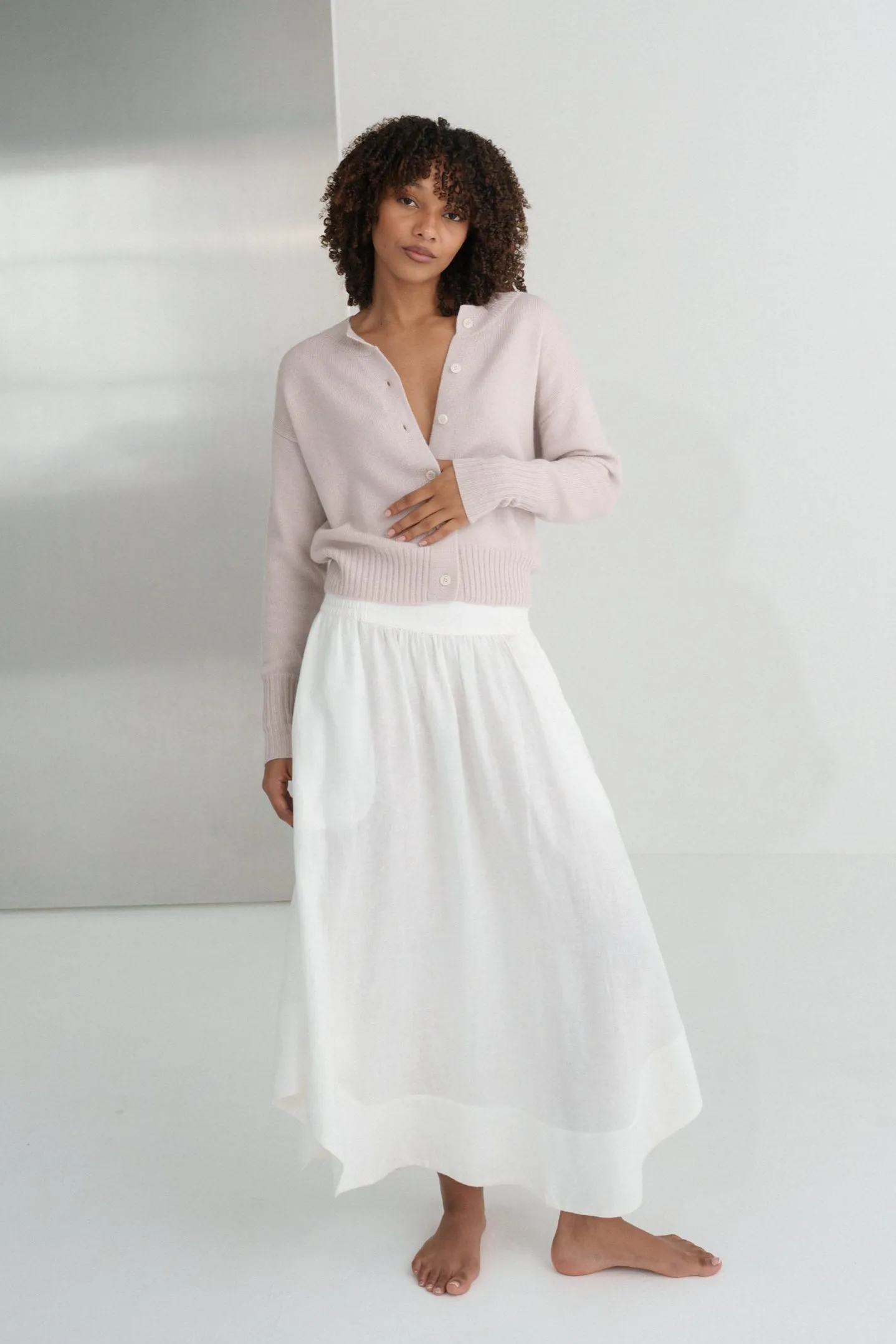 TAYLOR LILAC MERINO CARDI
