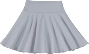 Toddler Baby Girl Skirts Flared Girls Mini Skorts Stretch Tennis Skater Uniform Athletic Skirts with Shorts Pockets