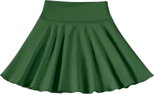Toddler Baby Girl Skirts Flared Girls Mini Skorts Stretch Tennis Skater Uniform Athletic Skirts with Shorts Pockets