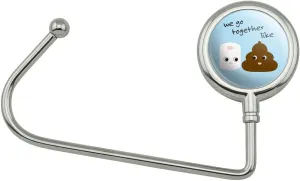 Toilet Paper and Poop Friends Purse Bag Hanger Holder Hook