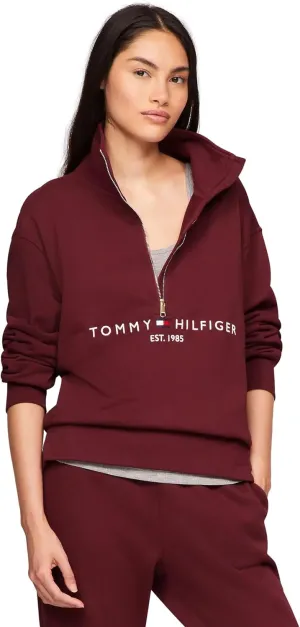 TOMMY HILFIGER Women's Half-Zip Embroidered Logo Sweatshirt Collection 2025
