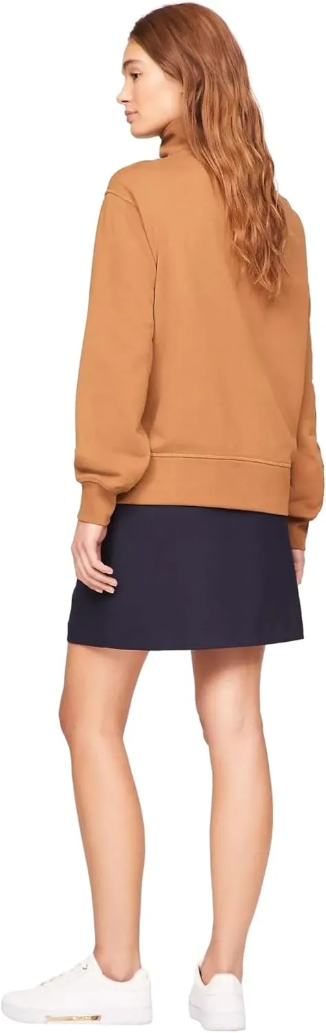 TOMMY HILFIGER Women's Half-Zip Embroidered Logo Sweatshirt Collection 2025