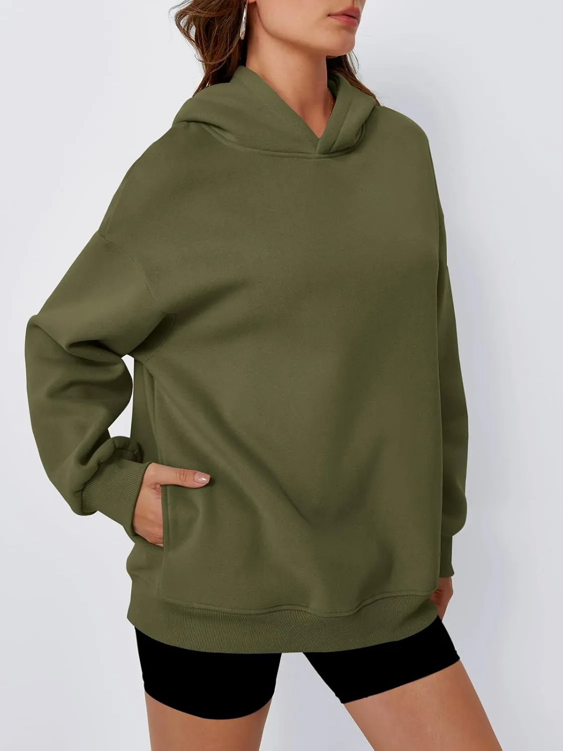 Trendy Queen Womens Oversized Hoodies Fleece Hooded Sweatshirts Casual Pullover Fall Winter Outfits Long Sleeve Tops 2025