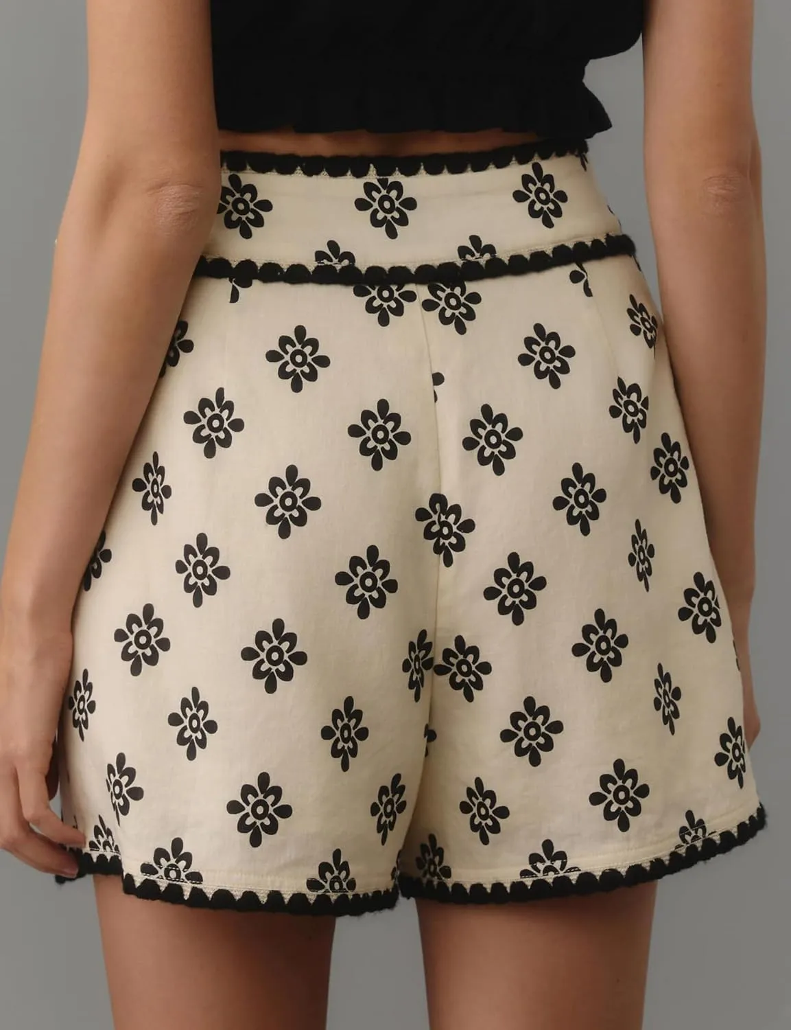 utcoco Women's Y2k Trendy Side Tie Knot Skort Skirts Summer Casual Wrapped Shorts Beach Boho Floral A Line Mini Skirt