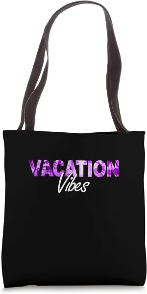 Vacation Trip Family Purple Vacation VIBES Tote Bag
