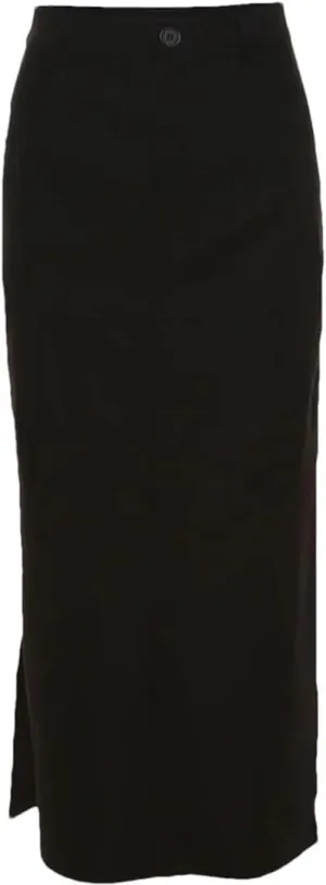 Women Casual Midi Skirts High Waist A-LINE Slim Solid Long Skirt