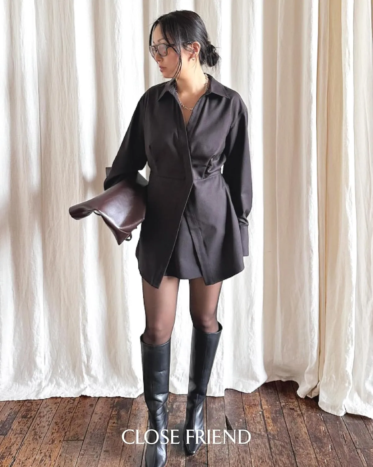 Women's Classy Casual Formal Shirt Dress Adjustable Waist Belt Collar Button Down Long Sleeve Mini Dresses