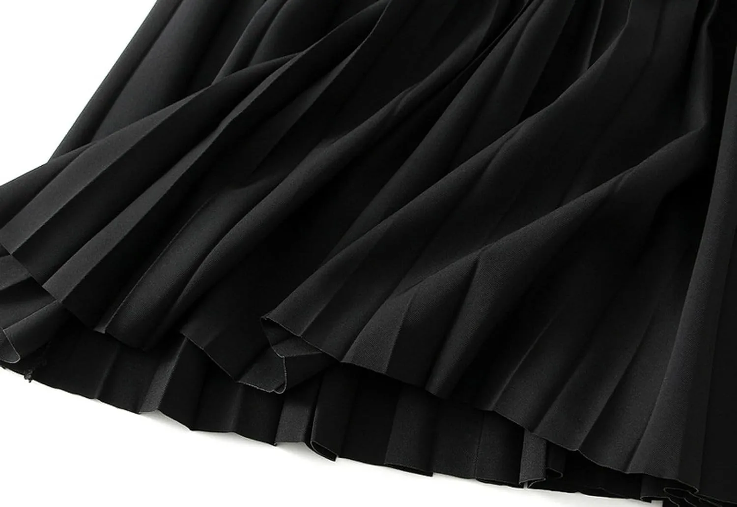 Women's Pleated A-Line Midi Skirts High Waisted Shirring Skirt for Casual and Formal Occasions