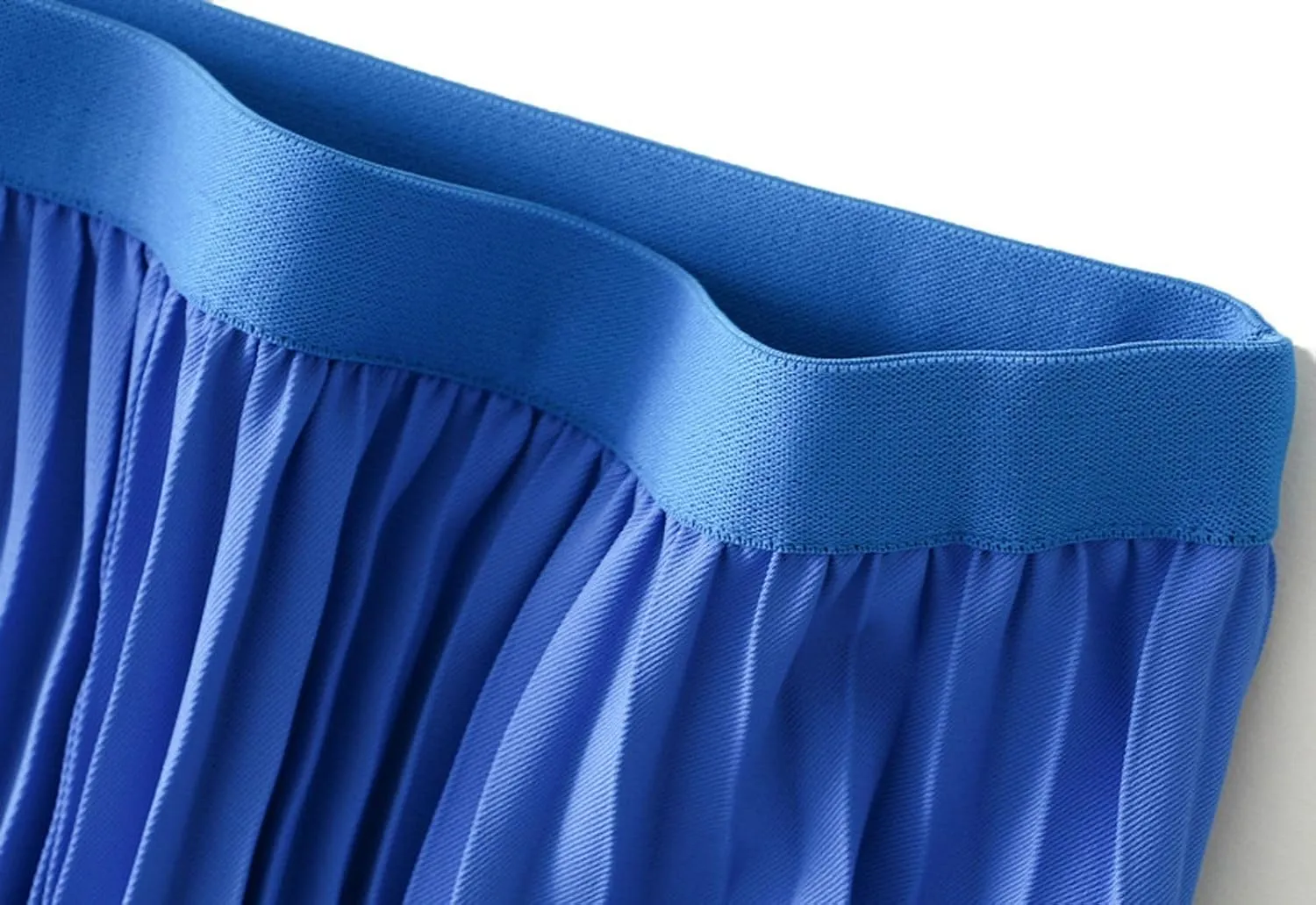 Women's Pleated A-Line Midi Skirts High Waisted Shirring Skirt for Casual and Formal Occasions